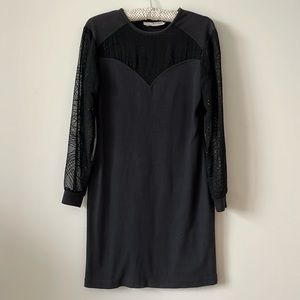 Vintage Little Black Dress with Long Sleeve